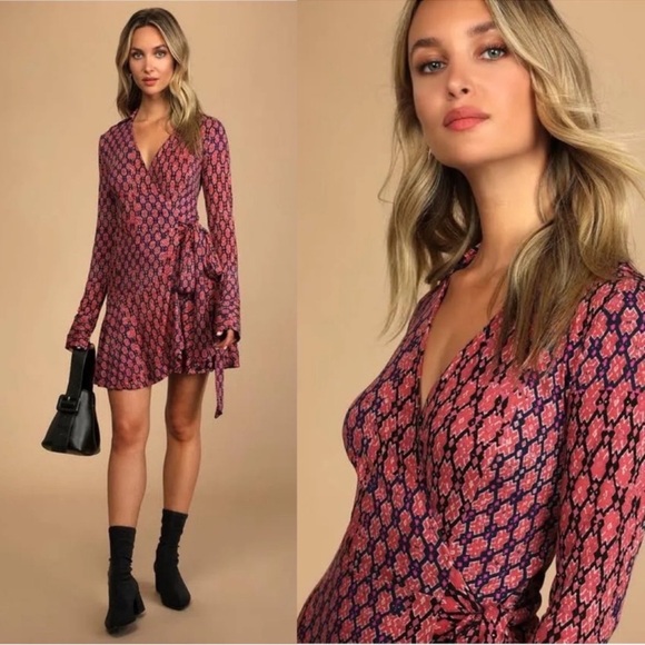 Free People Pink and Blue Mini Dress - Picture 7 of 10